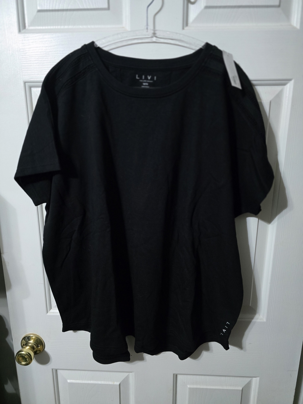 Lane Bryant Black Short Sleeve Crewneck Tee